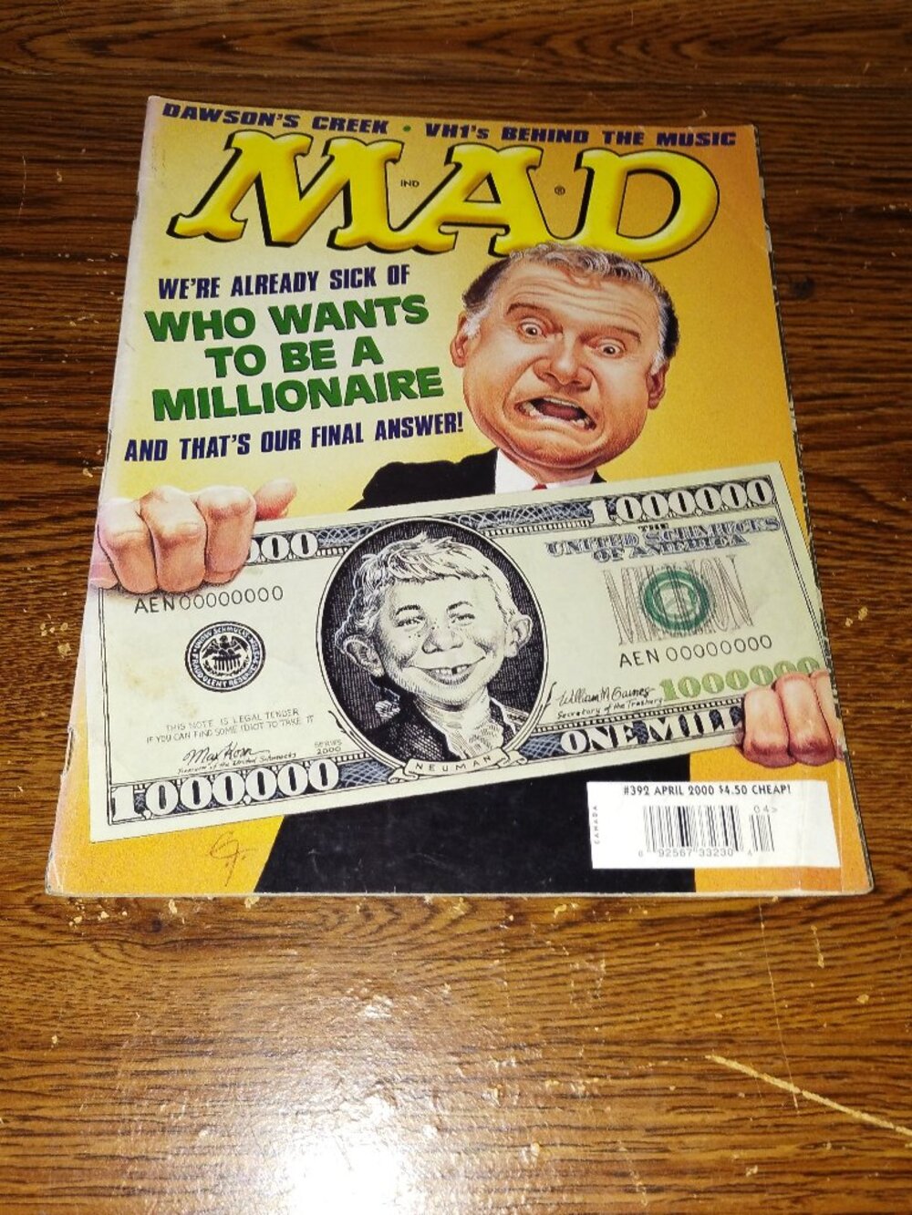 Mad Magazine #391 (April 2000) Dawson's Creeek